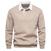 🍁🎁Men's Autumn Casual Long-sleeve Lapel Sweatshirt