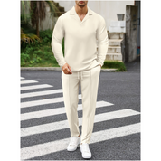 Men's Minimalist Lounge Set - Shirt & Drawstring Pants