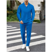 Men's Minimalist Lounge Set - Shirt & Drawstring Pants