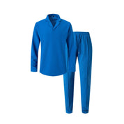 Men's Minimalist Lounge Set - Shirt & Drawstring Pants