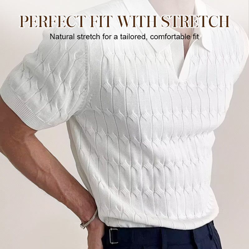 Autumn New Arrivals🌟🍁Men's Knit Turn-Down Collar Shirt