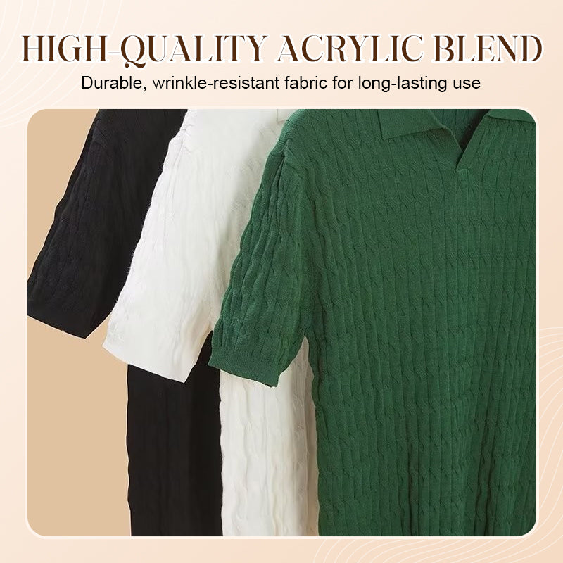 Autumn New Arrivals🌟🍁Men's Knit Turn-Down Collar Shirt