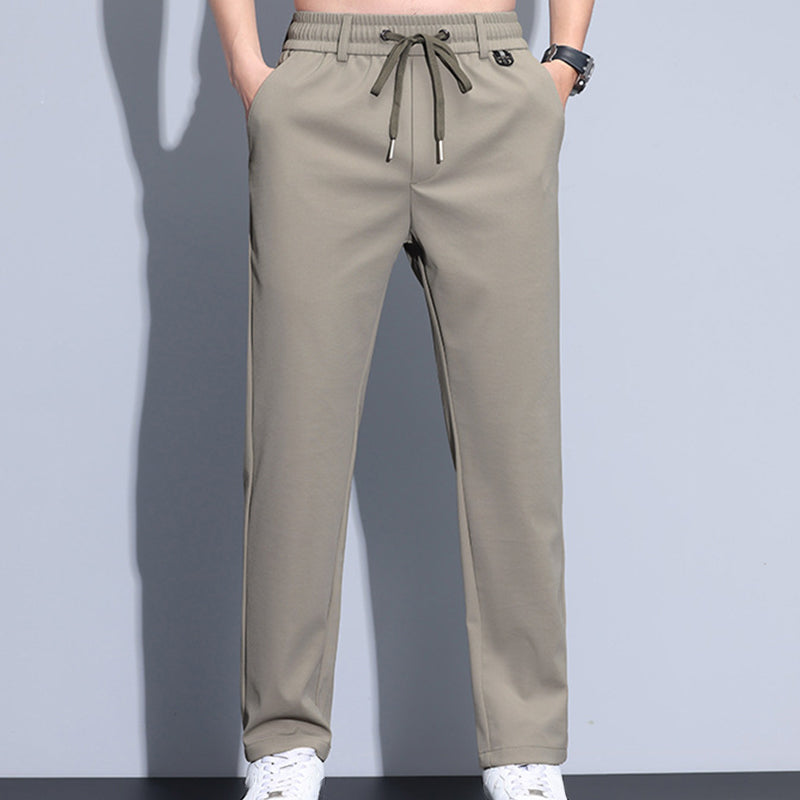 Autumn New🍁✨Men's Regular Fit Straight-Leg Drawstring Pants