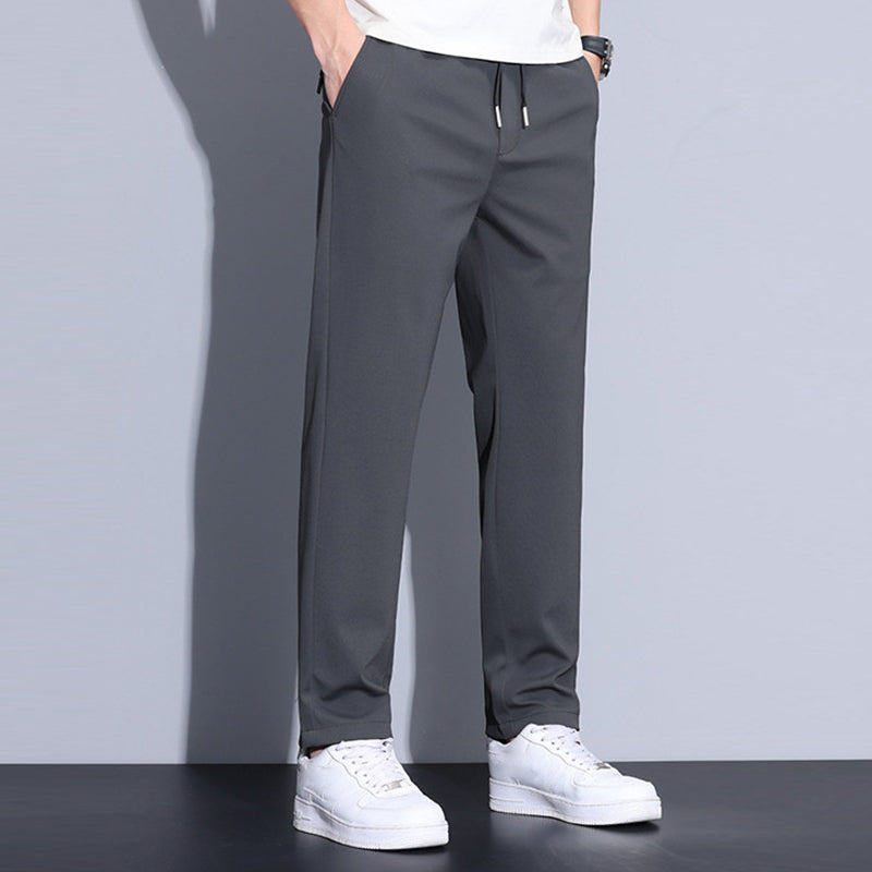 Autumn New🍁✨Men's Regular Fit Straight-Leg Drawstring Pants