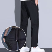 Autumn New🍁✨Men's Regular Fit Straight-Leg Drawstring Pants