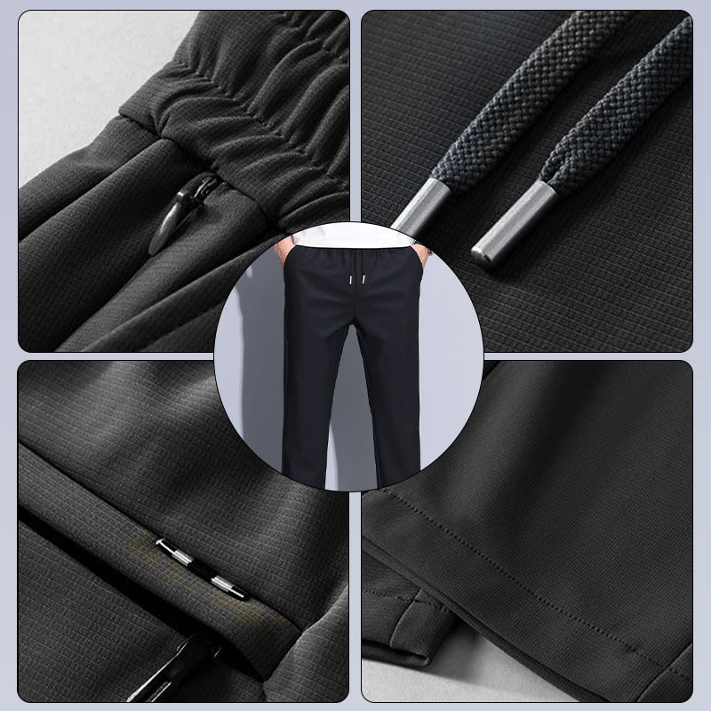 Autumn New🍁✨Men's Regular Fit Straight-Leg Drawstring Pants