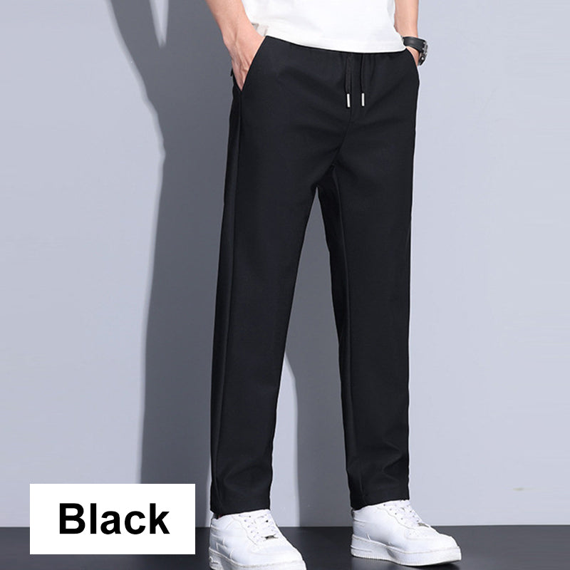Autumn New🍁✨Men's Regular Fit Straight-Leg Drawstring Pants