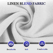 🔥Summer Hot🔥Men's Elastic Drawstring Cotton Linen Solid Shorts🩳