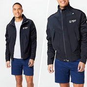 Men's Slim-Fit Utility Jacket with Stand Collar