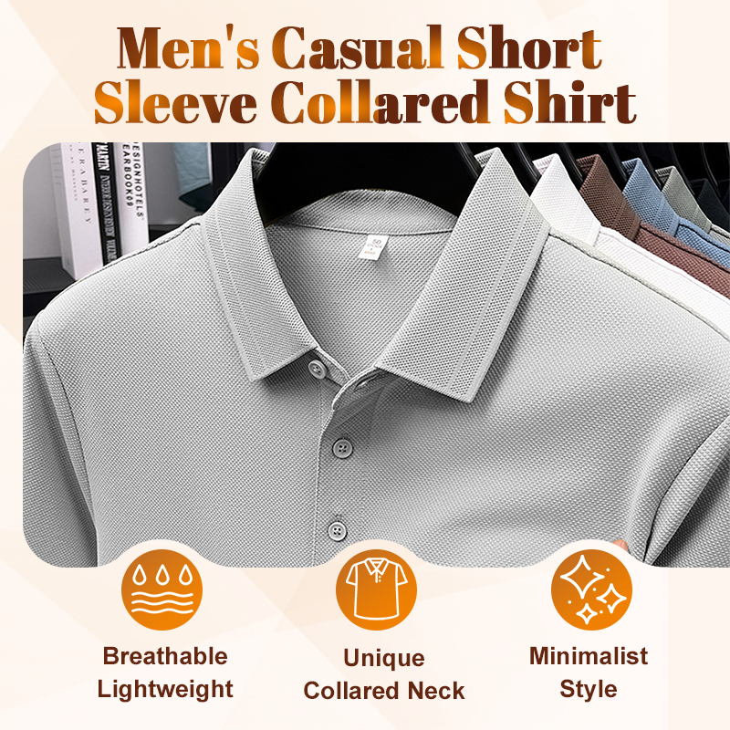 High-end series👑Men's Casual Short Sleeve Collared Shirt