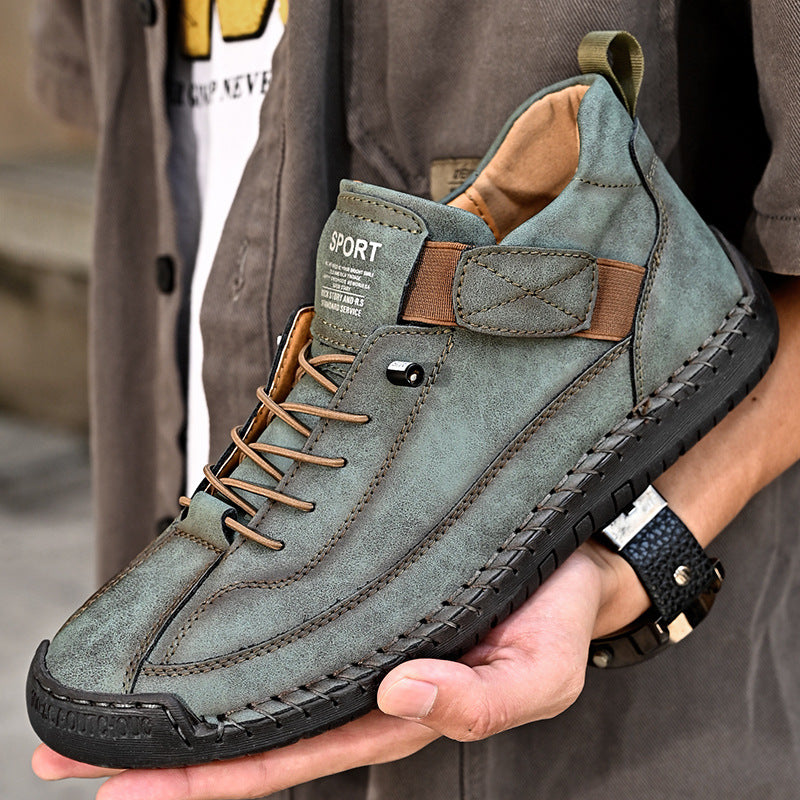 🔥HANDMADE 🔥👞Men's PU Leather Casual Shoes — Pain Be Gone!