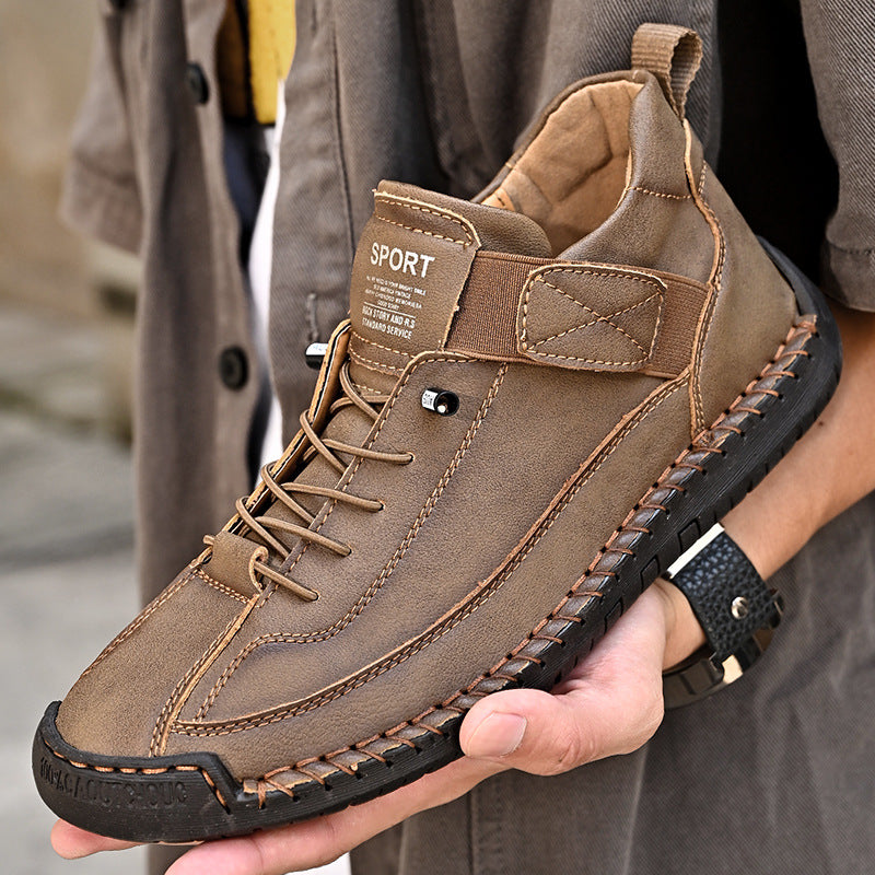 🔥HANDMADE 🔥👞Men's PU Leather Casual Shoes — Pain Be Gone!