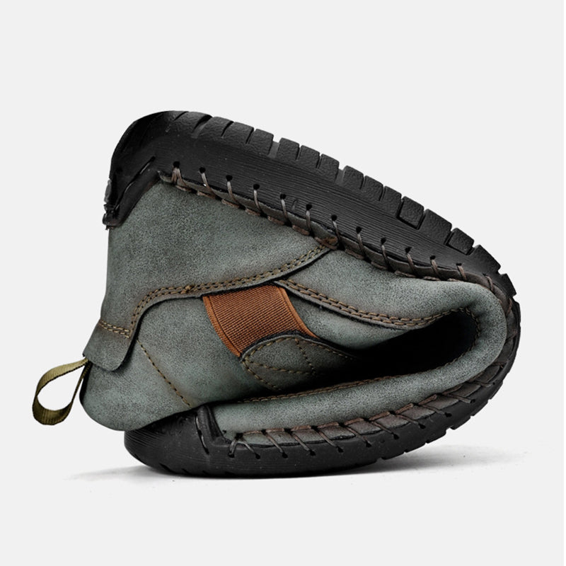 🔥HANDMADE 🔥👞Men's PU Leather Casual Shoes — Pain Be Gone!