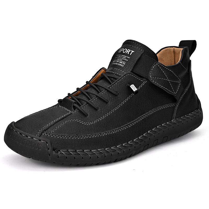 🔥HANDMADE 🔥👞Men's PU Leather Casual Shoes — Pain Be Gone!