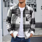 Men’s Flannel-Lined Plaid Jacket