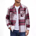 Men’s Flannel-Lined Plaid Jacket