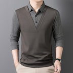 Men’s Layered Look Knit Shirt