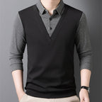 Men’s Layered Look Knit Shirt