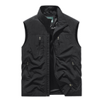 Men’s Oversized Sleeveless Jacket with Pockets