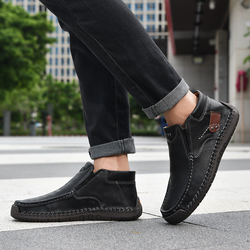 🔥HANDMADE 🔥👞Men's Comfort High-Top Loafers