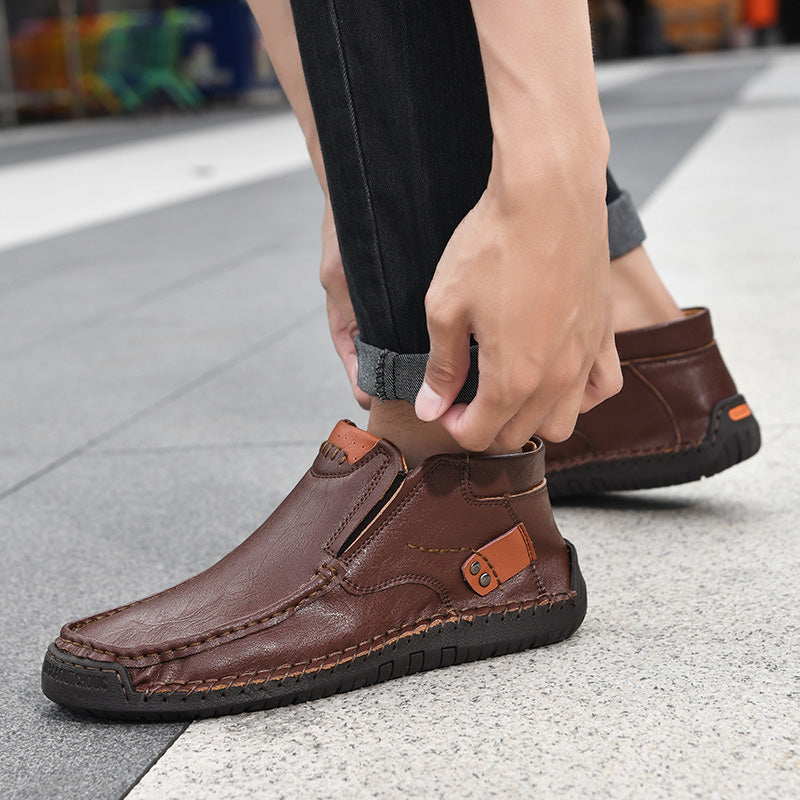 🔥HANDMADE 🔥👞Men's Comfort High-Top Loafers