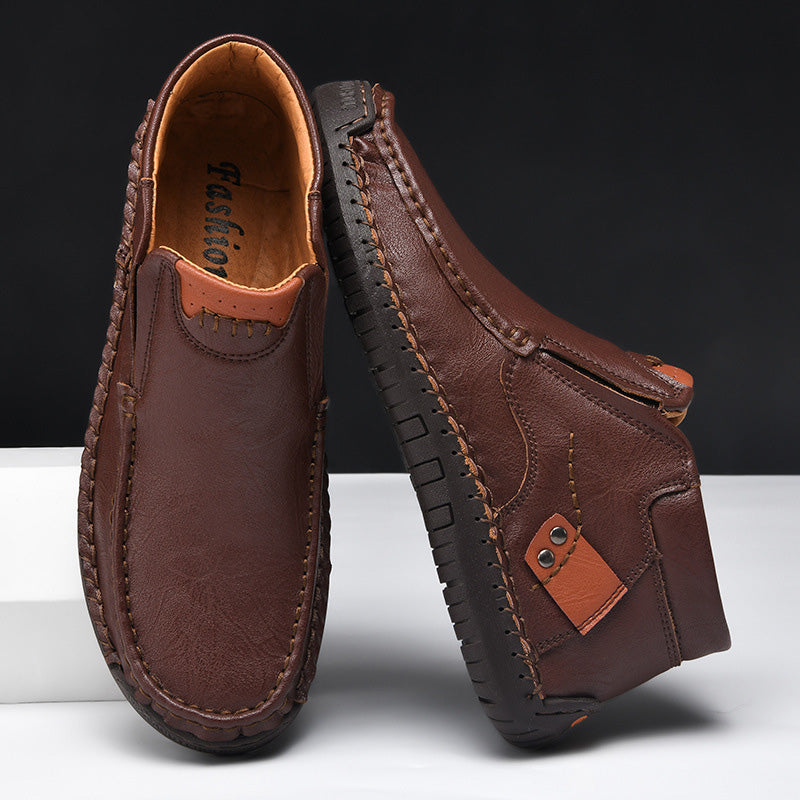 🔥HANDMADE 🔥👞Men's Comfort High-Top Loafers