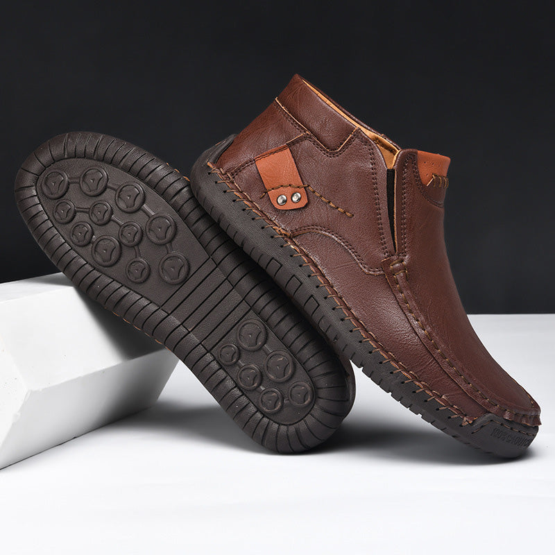 🔥HANDMADE 🔥👞Men's Comfort High-Top Loafers