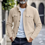 🔥Warm and Stylish✨Men's Corduroy Button-Down Long Sleeve Jacket