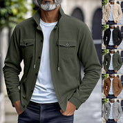 🔥Warm and Stylish✨Men's Corduroy Button-Down Long Sleeve Jacket