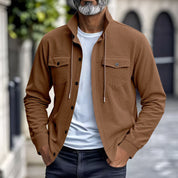 🔥Warm and Stylish✨Men's Corduroy Button-Down Long Sleeve Jacket