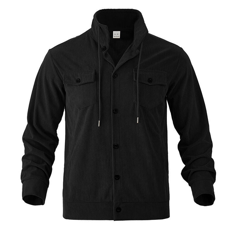 🔥Warm and Stylish✨Men's Corduroy Button-Down Long Sleeve Jacket