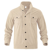🔥Warm and Stylish✨Men's Corduroy Button-Down Long Sleeve Jacket
