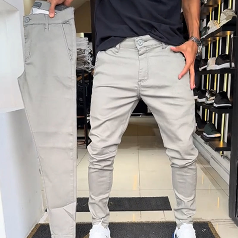 🔥Best Seller🔥Men’s Slim-Fit Casual Solid Color Pants