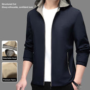 ✨Double-sided Wearable✨Men's Lightweight Casual Zip-Up Jacket