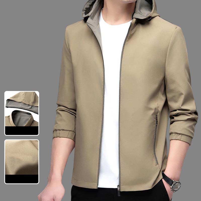 ✨Double-sided Wearable✨Men's Lightweight Casual Zip-Up Jacket