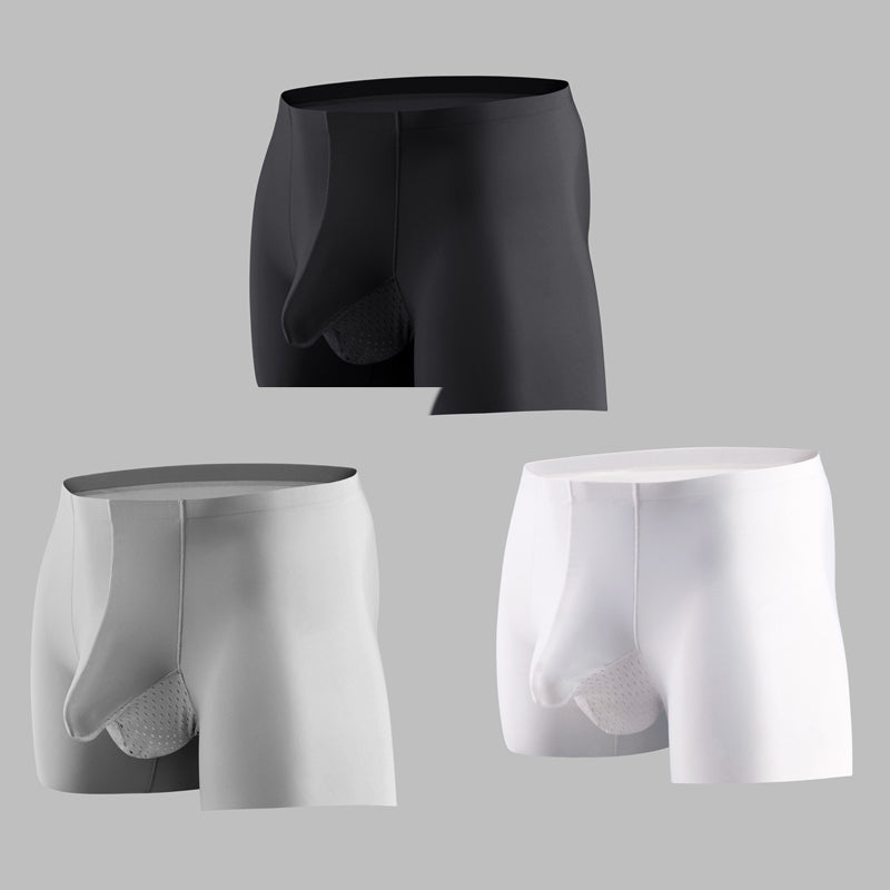 Men's Breathable Boxer Briefs with Pouch Support