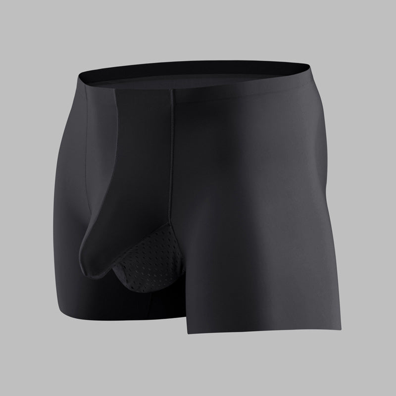 Men's Breathable Boxer Briefs with Pouch Support