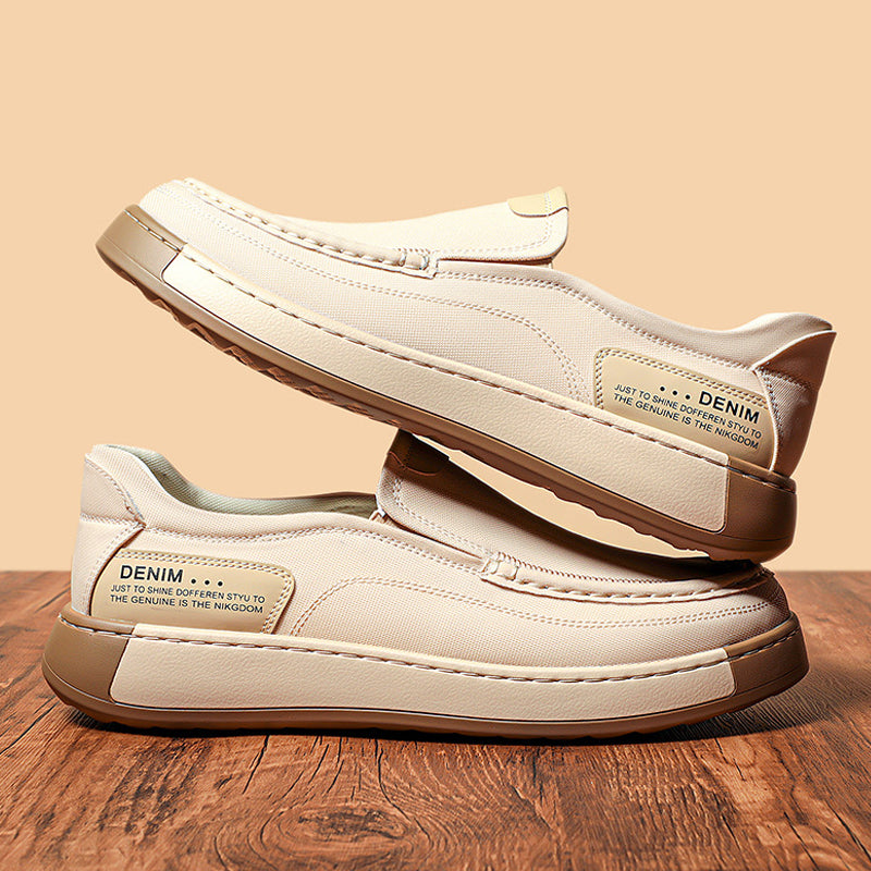 👑Men's Breathable Genuine Leather Elevator Loafers/Elegance & Comfort