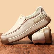 👑Men's Breathable Genuine Leather Elevator Loafers/Elegance & Comfort