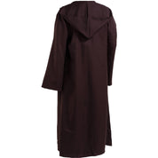 Solid-Color Hooded Robe Cloak