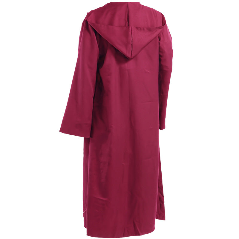 Solid-Color Hooded Robe Cloak