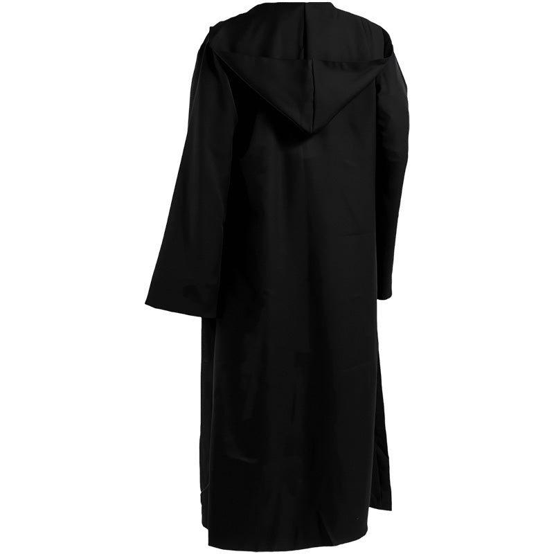 Solid-Color Hooded Robe Cloak