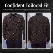 🔥Warm and Stylish🔥Men’s Cozy Plaid Pattern Jacket🧥