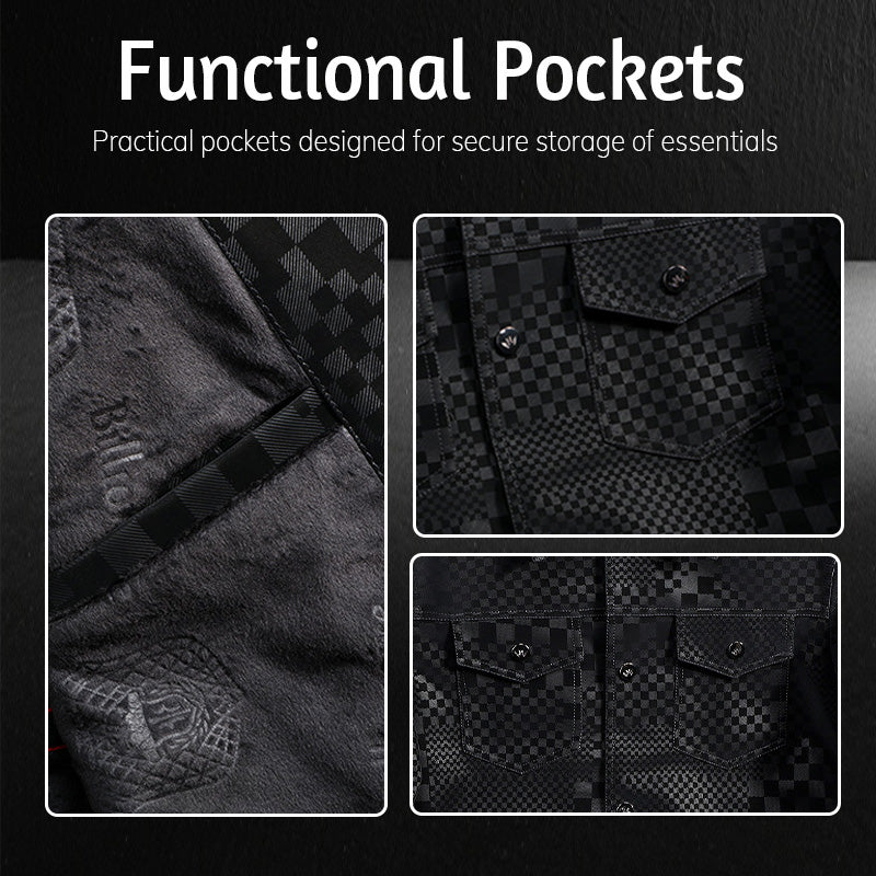 🔥Warm and Stylish🔥Men’s Cozy Plaid Pattern Jacket🧥