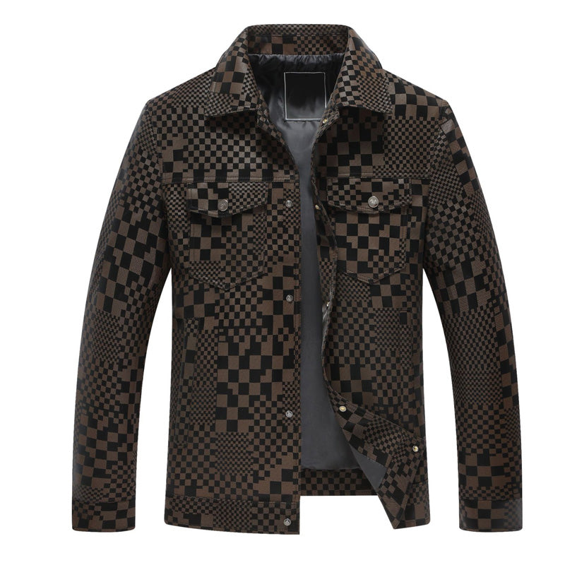🔥Warm and Stylish🔥Men’s Cozy Plaid Pattern Jacket🧥