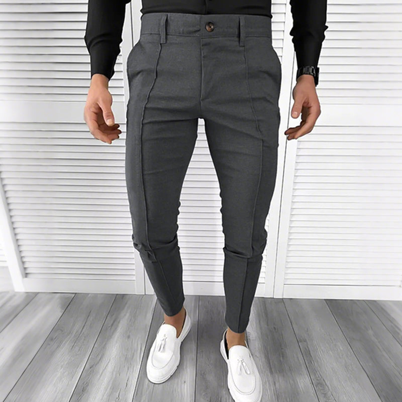👑Men's Casual Solid Color High-end Dress Pants