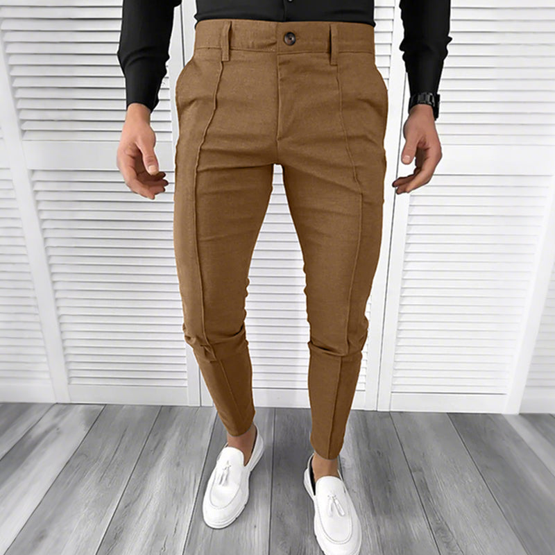 👑Men's Casual Solid Color High-end Dress Pants