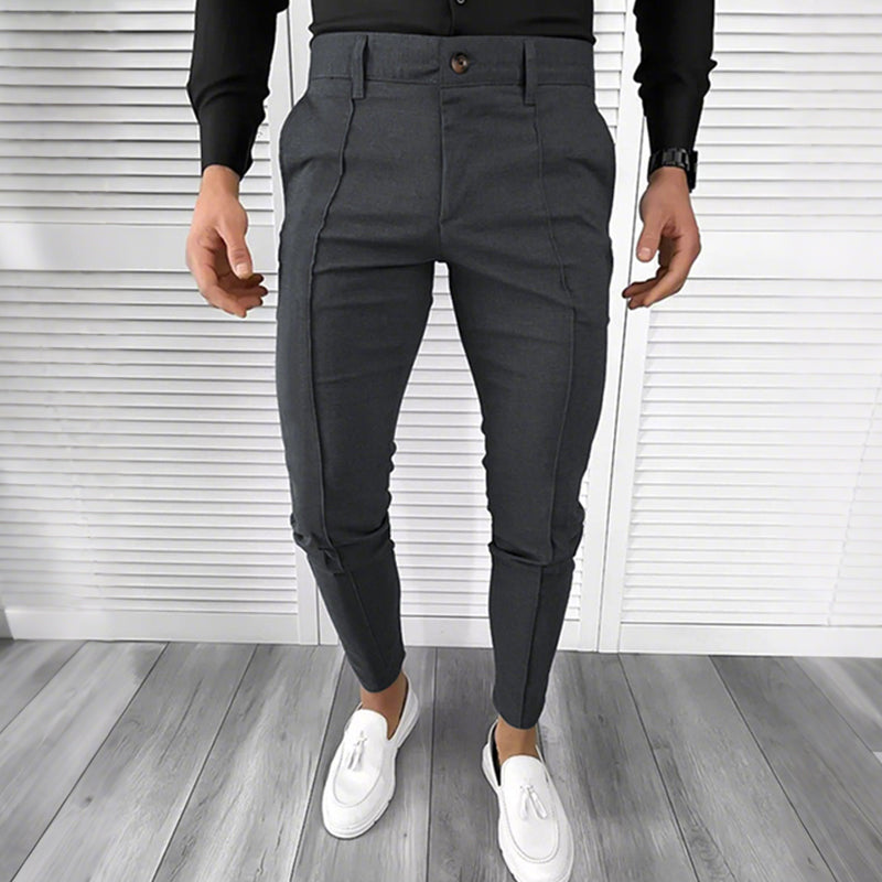 👑Men's Casual Solid Color High-end Dress Pants
