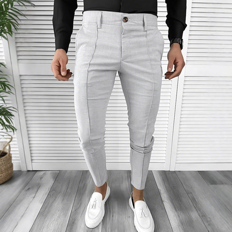👑Men's Casual Solid Color High-end Dress Pants