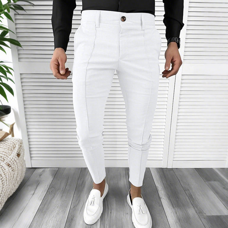👑Men's Casual Solid Color High-end Dress Pants